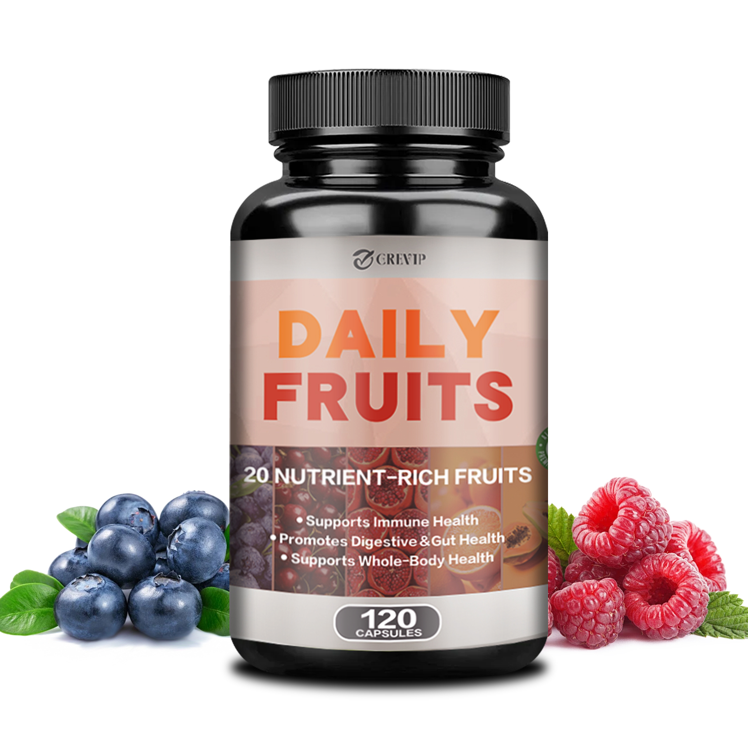 Health Wellness Energy - Daily Fruit Supplement - Supports Gut
