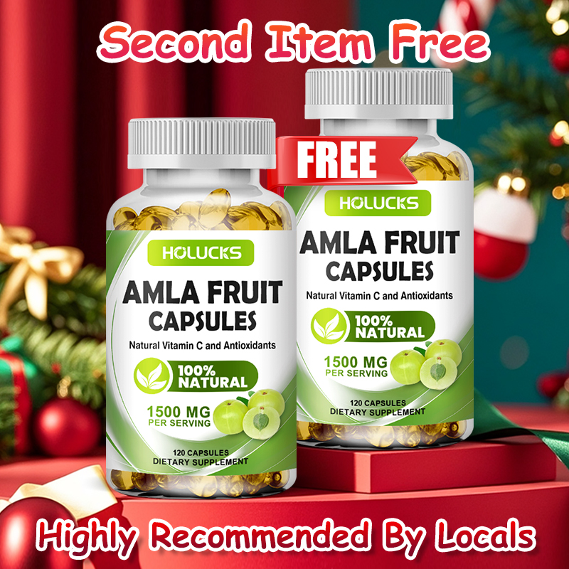 Health Wellness Energy - HOLUCKS Amla Fruit Extract Capsules, Support
