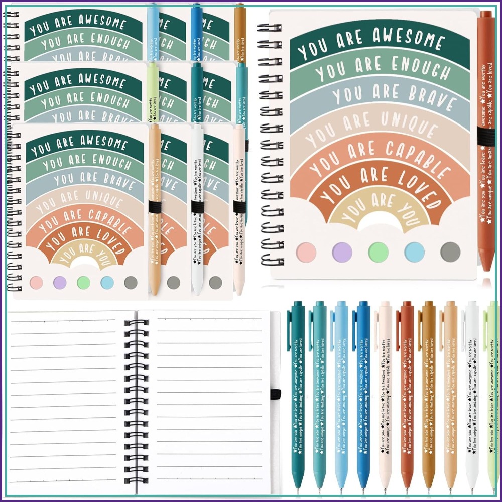 Health Wellness Journal - 100 Pcs Mental Health Gifts for
