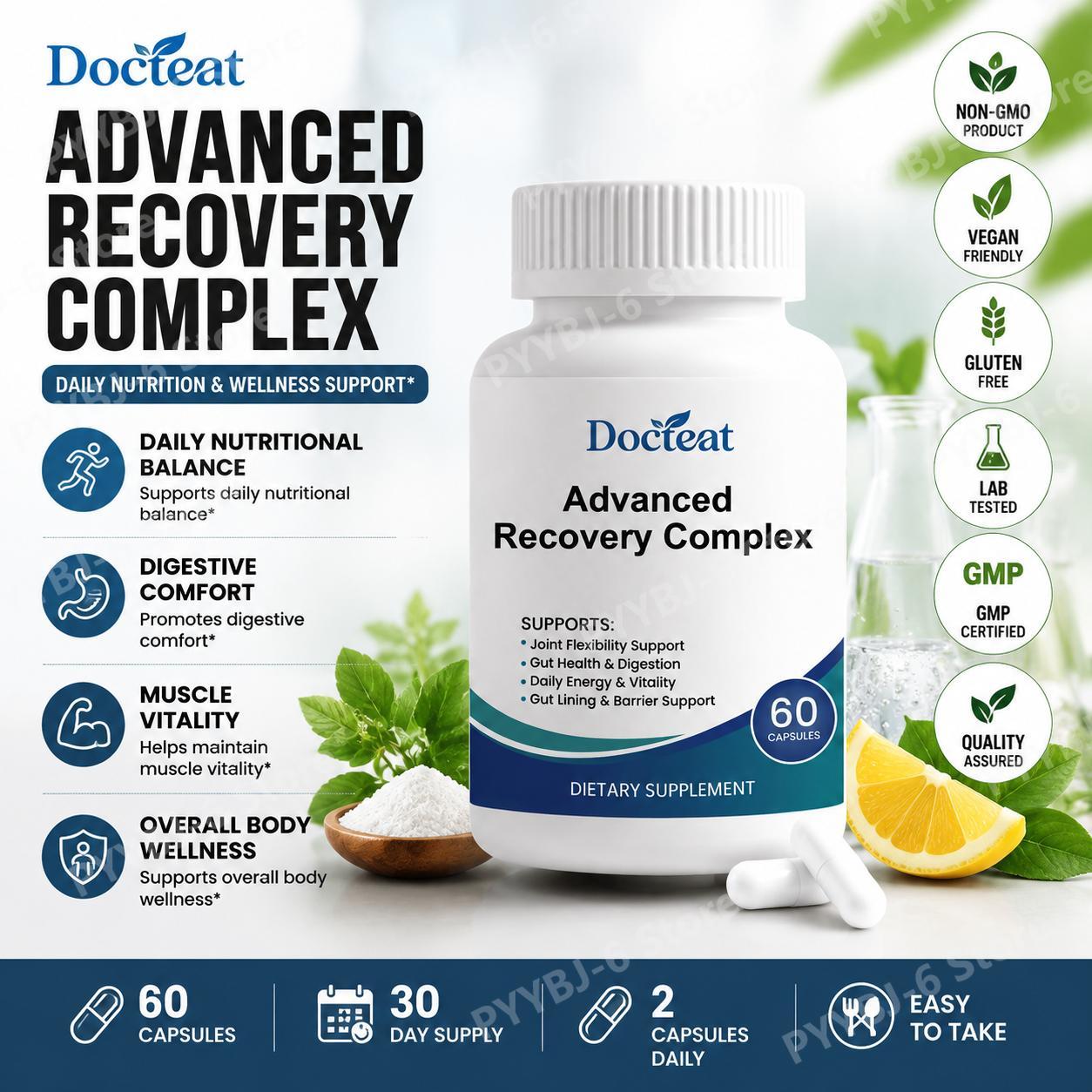 Advanced Recovery Complex 60 C - Health Wellness & Psychology review and price