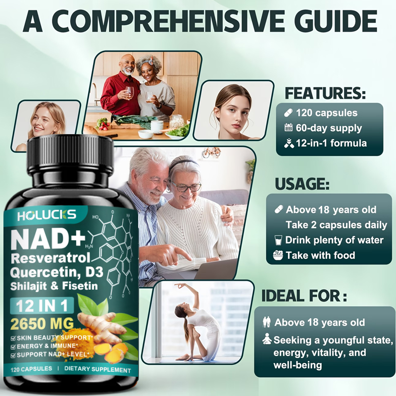 HOLUCKS 12-in-1 NAD+ Supplemen - Health Wellness Energy review and price