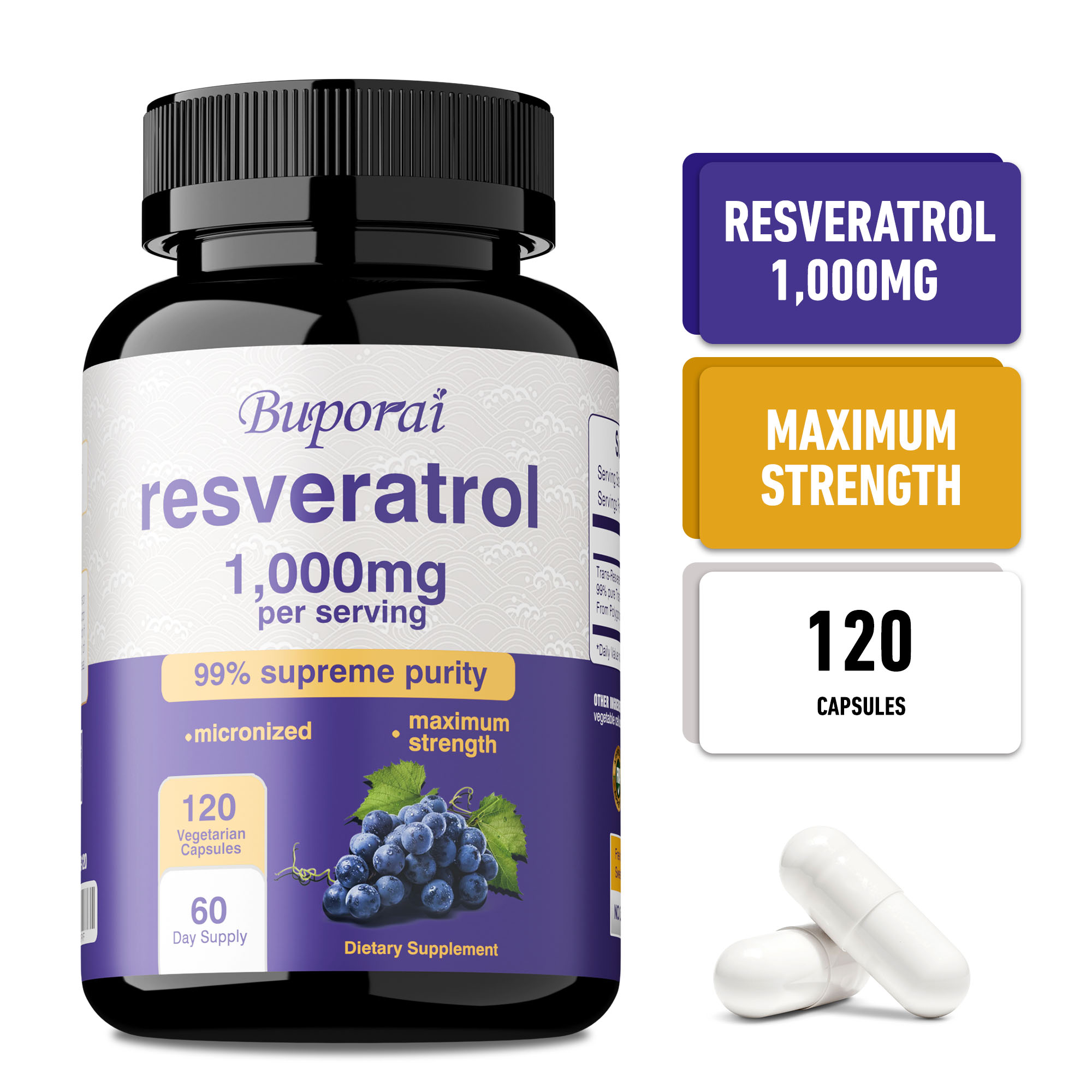 Resveratrol Capsules - Promote - Health Wellness Energy review and price