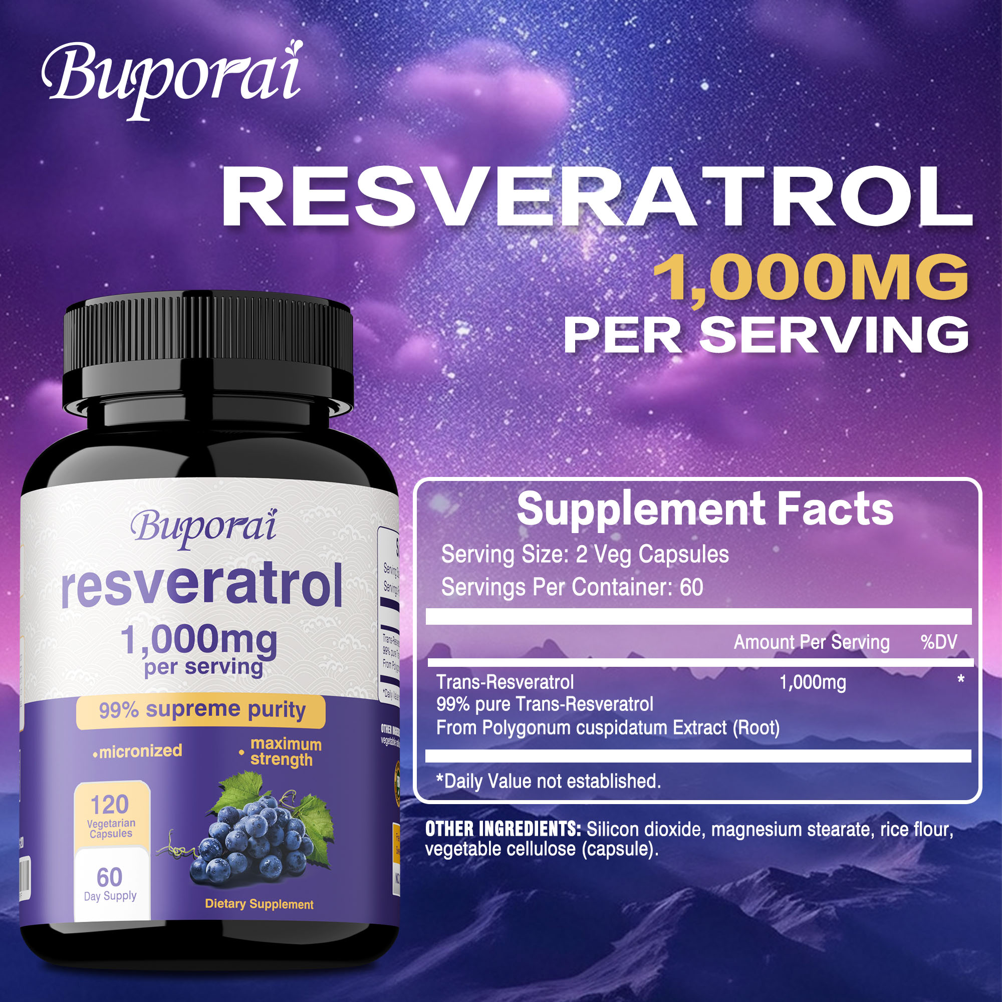 Resveratrol Capsules - Promote - Health Wellness Energy review and price