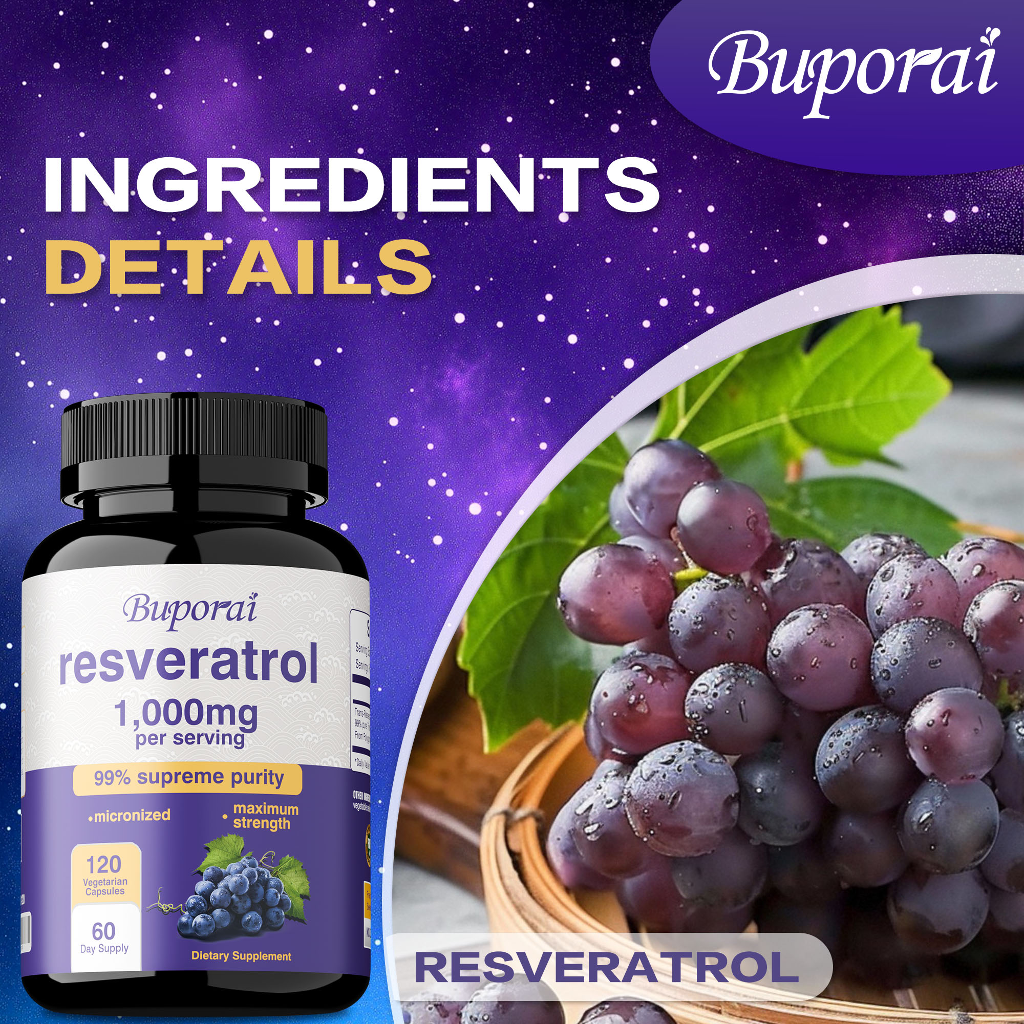 Resveratrol Capsules - Promote - Health Wellness Energy review and price