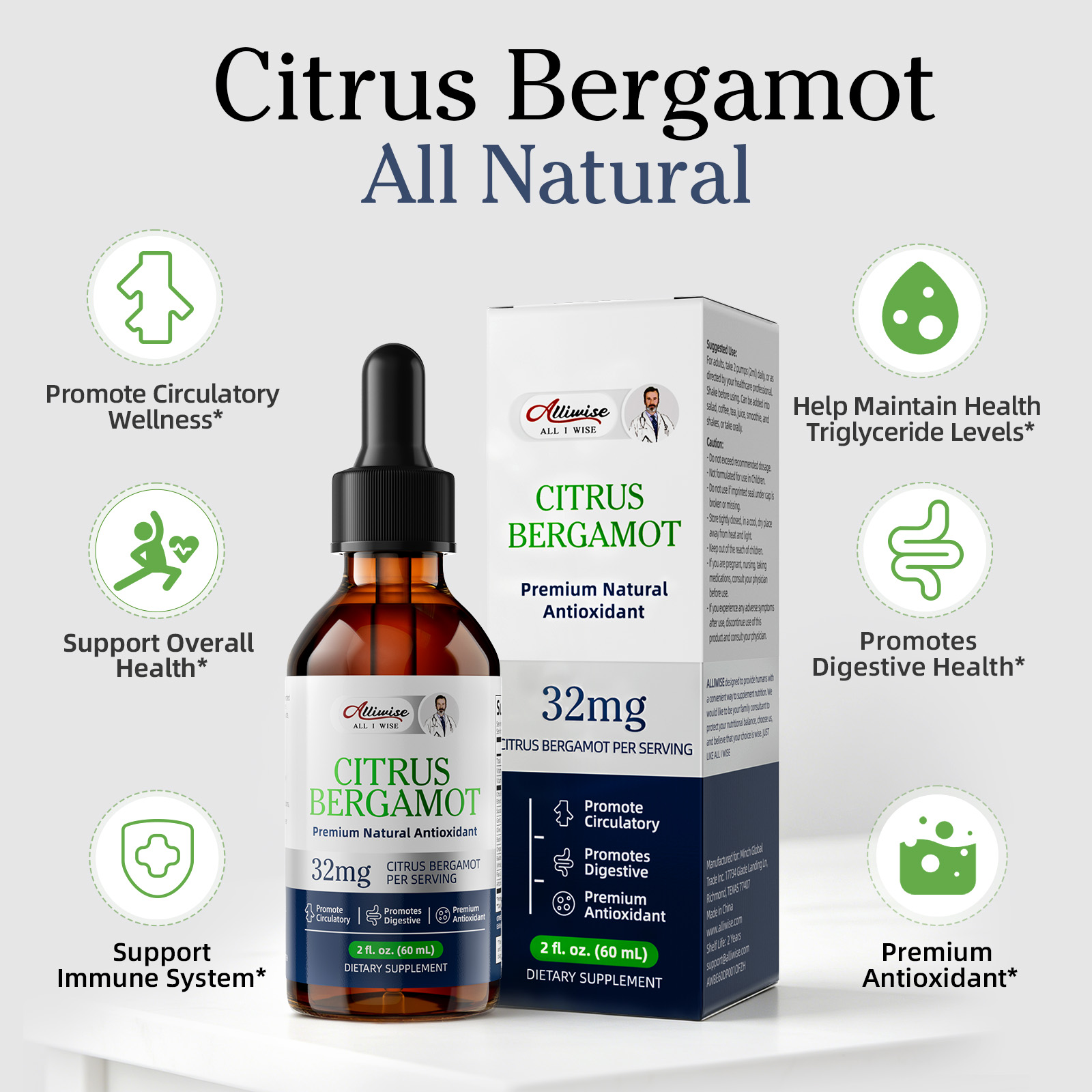 Premium Citrus Bergamout  Drop - Health Wellness & Psychology review and price